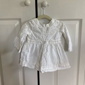 Osh Kosh White Embroidered Dress